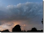 Sonnenuntergang Wolken Stimmungsbild