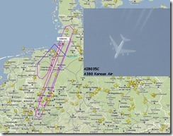 Inflight Airbus A-380 Korean Air  MSN 35 Flightradar