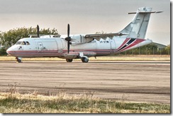 Nordholz Zivilflugplatz ATR 42-321F LY-ETM DOT LT HDR-Aufnahme