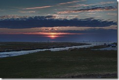 Sonnenuntergang Spieka-Neufeld, Stimmungsbild HDR