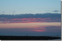 Sonnenuntergang Spieka-Neufeld, Stimmungsbild