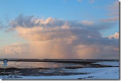 Stimmungsbild mit Gewitterwolke in Spieka-Neufeld