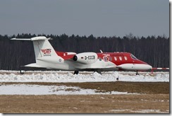 Learjet D-CCCB der DRF