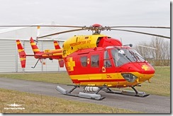 BK-117B2 D-HEOE DL Helicopter Zivilflugplatz Nordholz