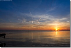 Stimmungsbild Sonnenuntergang Spieka Neufeld