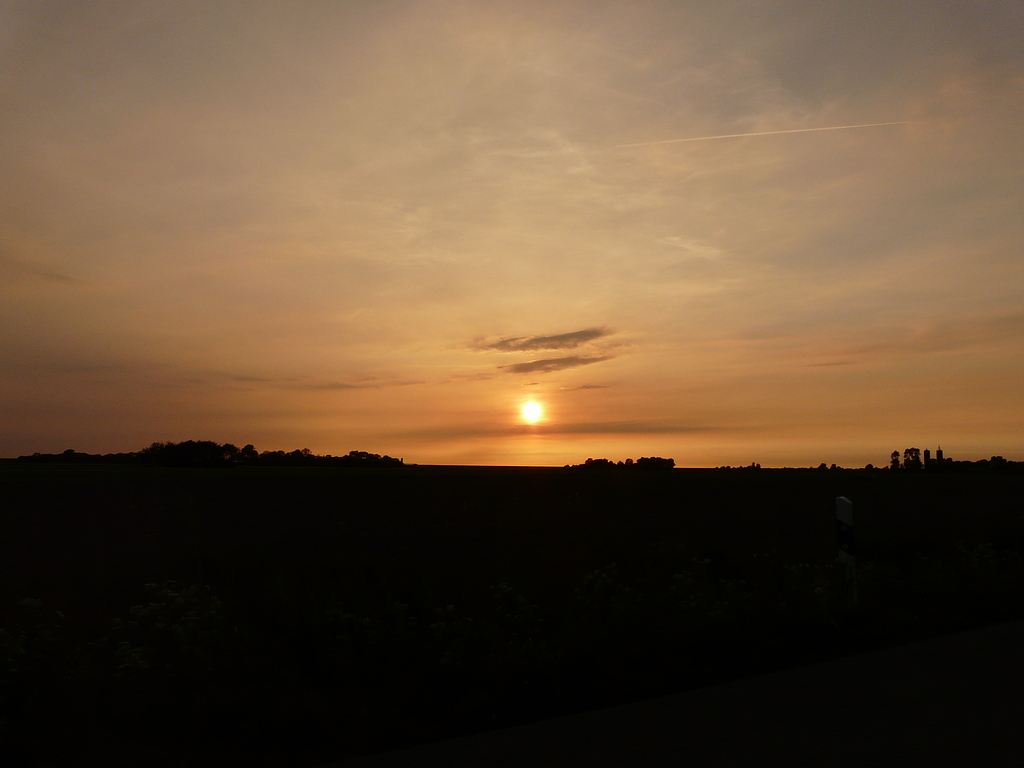 Sonnenuntergang Spieka Neufeld Hafen